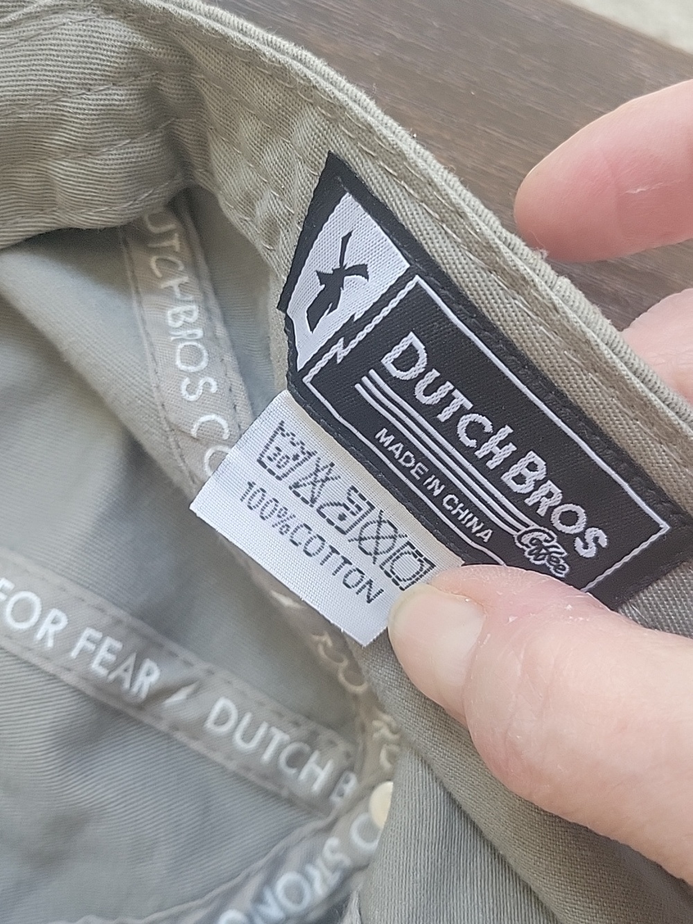 Dutch Bros Olive Green Cotton Oregon State Cap with Logo Tag - Picture 3 of 6